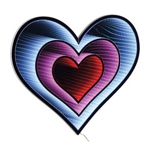 Hanging Valentine Heart Infinity LED Decoration – 23.5"H by Melrose - 1 of 3