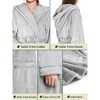 PAVILIA Fleece Robe For Women, Plush Warm Bathrobe, Fluffy Soft Spa Long Lightweight Fuzzy Cozy, Satin Trim - 4 of 4