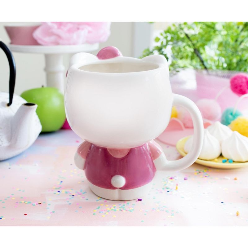 Silver Buffalo Sanrio Hello Kitty 3D Sculpted Ceramic Mug | Holds 20 Ounces, 5 of 7