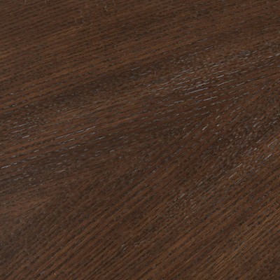 39.5'' Walnut Wood Starburst Round Coffee Table