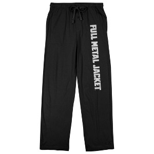 Full Metal Jacket Title Logo Men's Black Graphic Sleep Pants - 1 of 3