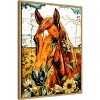 Amanti Art Horse and Daisies by Justyna Jaszke Framed Canvas Wall Art - 2 of 4
