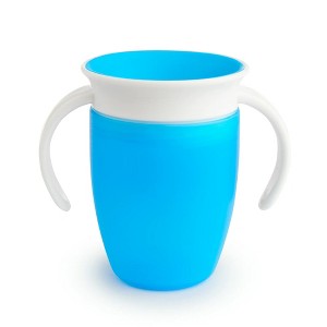 LunaLulinlk 360° Spoutless Trainer Sippy Cup, 7 oz, Blue, Unisex - 1 of 4