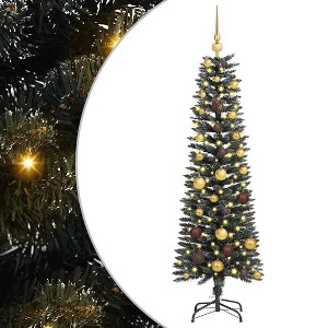 vidaXL Artificial Christmas Tree with 150 LEDs Green 43 x 43 x 150 cm - 1 of 4