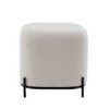 17" Modern Square Ottoman with Metal Base - WOVENBYRD - 2 of 4