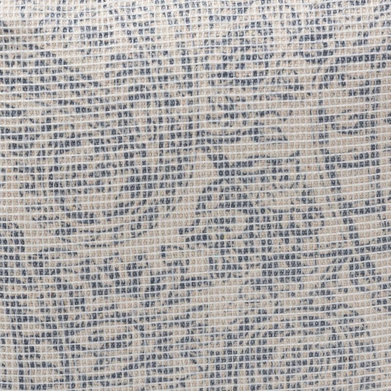Juvita Handwoven Cotton Paisley Pouf Ottoman - Baxton Studio, 6 of 8