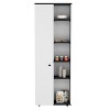 Okak Modern Sideboard Cabinet Freestanding Kitchen Pantry with 2 Doors and 5-tier Storage Shelve - 3 of 4