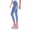 Women's Ariella Mid Rise Distressed Skinny Jean - BIANCO - image 2 of 3