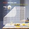 Maison Magnetic Acrylic Lucite Calendar for Fridge 2 12"x16"  Clear Boards Dry Erase Planner Set Includes Colorful Magnetic Pen Holder Eraser Towel - 4 of 4
