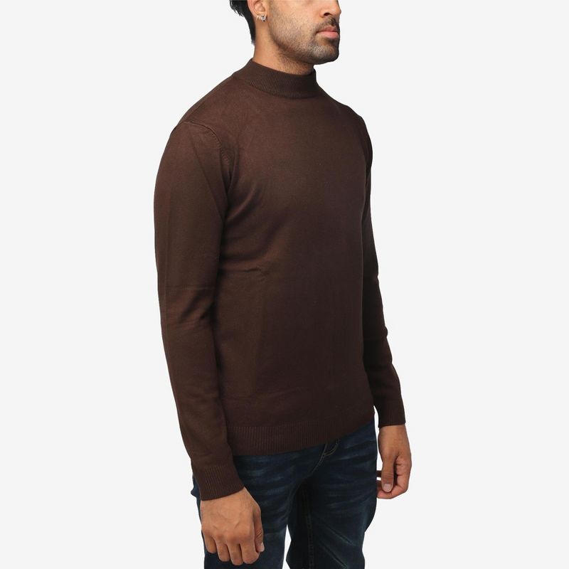 X RAY Men's Soft Slim Fit Turtleneck, Mock Neck Pullover Sweaters for Men(Big & Tall Available), 3 of 7