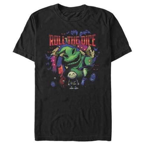 Men's The Nightmare Before Christmas Oogie Boogie Roll The Dice T-shirt -  Black - X Large : Target