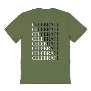 Rerun Island Men's Celebrate Short Sleeve Graphic Cotton T-Shirt - 1 of 1