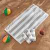 Isla Jade 4pk Oversized Cotton Pastel Cabana Beach Towels - 2 of 4