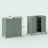 Bathroom Vanity Cabinet, Under Sink Bathroom Cabinet with 2 Doors and Adjustable Shelf - 3 of 4