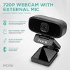 iHome 720p Webcam with External Mic, Auto Light Correction, Multi-OS, Desktop/Laptop Compatible - 2 of 4