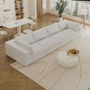 MAYEERTY 39.8" Cloud Sofa White - 39.8", Corduroy, Double-Layer, No Assembly, DIY for Corner - 3 of 4