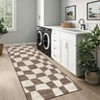 Geometric Area Rug Washable Rugs, Farmhouse Living Room Rugs for Bedroom, Contemporary Low Pile Non-Slip Rug - 2 of 4