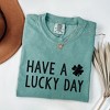 Simply Sage Market Women's Have A Lucky Day Clover Short Sleeve Garment Dyed Tee - 3 of 4