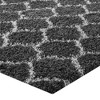 Modway Solvea 5x8 Shag Area Rug – Moroccan Trellis Pattern in Plush Texture, Cozy Accent for Bedroom or Living Space - 3 of 4