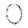 Ross-Simons Italian Multicolored Murano Glass Bead Necklace in 18kt Gold Over Sterling - 3 of 4