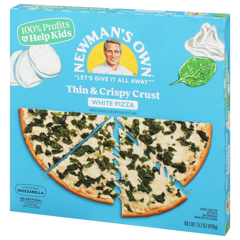 Newman&#39;s Own White Thin Crust Frozen Pizza - 15.1oz, 4 of 8