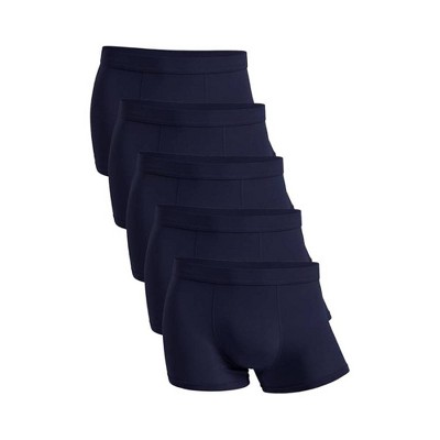TIME HOLLOW Navy Blue Classic Bamboo Viscose Boxer Briefs