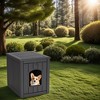 SEVOBAL Pet Crates and Houses 30 Gal Pet House Cozy Durable Wooden Design Free Standing for Living Room Bedroom, Black, 18.46"*23.62"*21.42" - 4 of 4