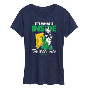 Women's - Monopoly - Its Whats Inside That Counts Short Sleeve Graphic T-Shirt - 1 of 4