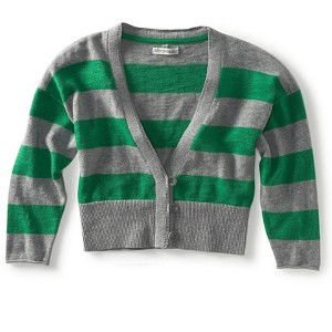Aeropostale Womens Cropped Stripe Cardigan Sweater - 1 of 1