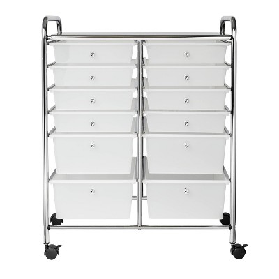 Photo 1 of Honey-Can-Do 12 Drawer Rolling Cart
(( DAMAGED ACCESSORIES ))