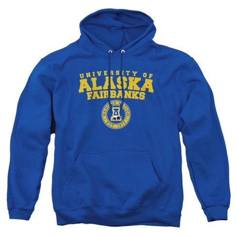 University of Alaska, Fairbanks Official Circle Logo Unisex Adult Pull-Over Hoodie, Royal Blue, - image 1 of 4