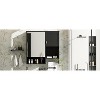 MaseiKar 29'' x 28'' Modern Wall Mounted Bathroom Wall Storage Cabinet with Mirror, Over the Toilet Space Saver Cabinet with Towels Bar - 4 of 4