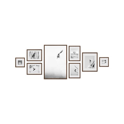 Haus and Hues Ludlow Gallery Wall Frame Set with Real Glass and Mat