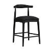 Christopher Knight Home Alvarez Square Modern Rubberwood Counter Stools (Set of 2) - 2 of 4