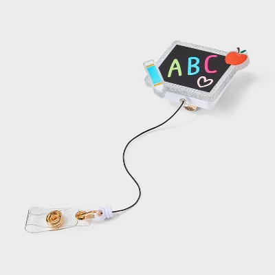 Teacher ABC Badge Reel - Multicolor