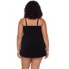 Trimshaper Women's Hank Handkerchief Plus Floral Tankini Swimsuit Top - 3 of 3