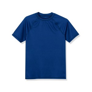 Lands' End Kids Short Sleeve UPF 50 Sun Protection Rash Guard - 1 of 2