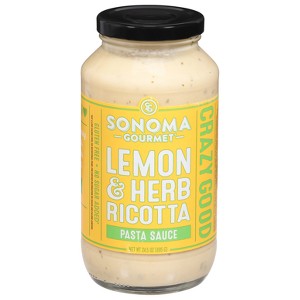 Sonoma Gourmet Lemon & Herb Ricotta Gluten Free Pasta Sauce - 24.5oz - 1 of 3