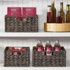 mDesign Woven Farmhouse Pantry Food Storage Bin Basket Box - 3 of 4