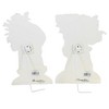 9.25 In Vintage Santa Dummy Boards Set/2 Glittered Santa Figurines - 2 of 3