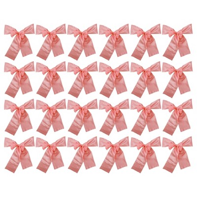 Unique Bargains Chair Sashes Self-Tie 108.27"x6.69" Gold Tone 20 Pcs