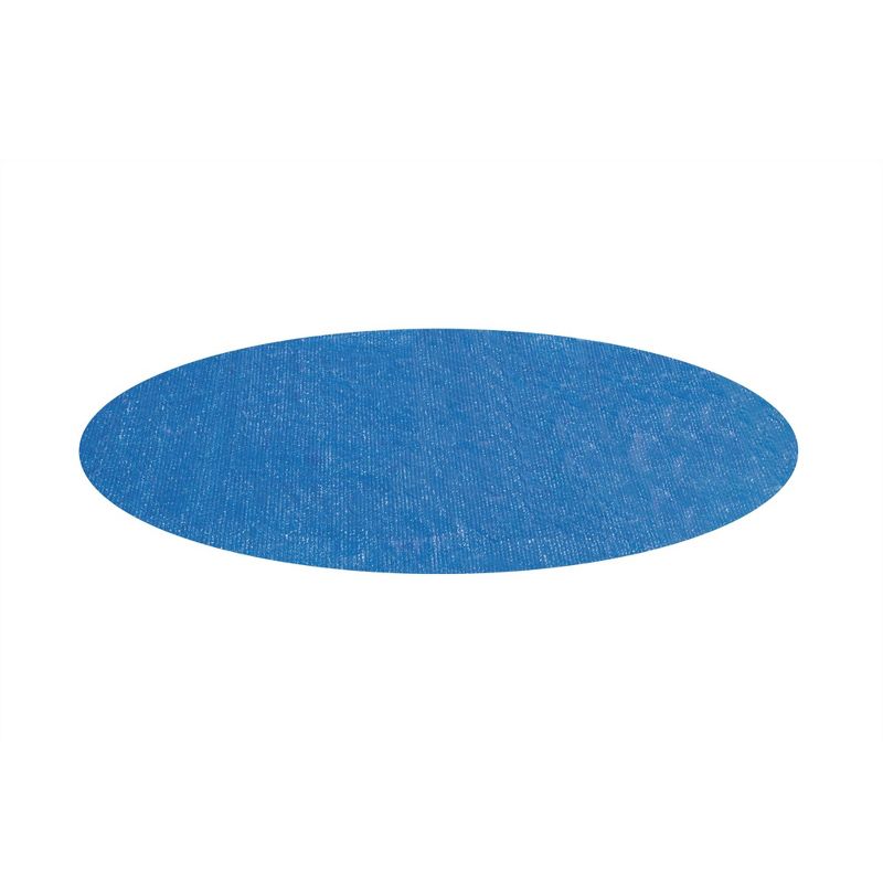 Bestway Flowclear 18 Foot Round Solar Heat Secure Pool Cover for Above Ground Swimming Pools with Storage Bag, Blue (Cover Only), 1 of 8