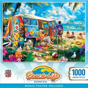 MasterPieces Beach Life - Beachside Bliss 1000 Piece Adult Jigsaw Puzzle - 1 of 4