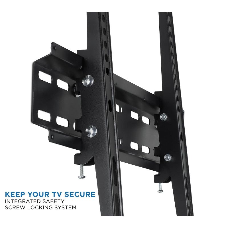 Mount-It! Tilting Wall Mount TV for 30 - 55 in. Flat Screens, LED, LCD, and Plasma TVs, 77 Lbs. Capacity, 2" Low Profile Design, Max VESA 400 x 400, 2 of 6