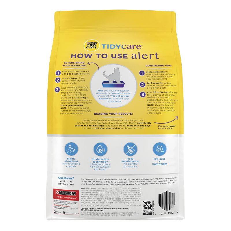 Purina Tidy Cats Care Alert Cat &#38; Kitty Litter with pH Health Detection - 8lbs, 4 of 8
