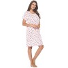 Casual Nights Women's Super Soft Yummy Nightshirt, Short Sleeve Nightgown, Night Dress with Fun Prints & Patterns - 2 of 4