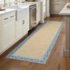 Modern Machine Washable Rug Bordered Design Non-Slip Low Pile Rubber Backing - 4 of 4