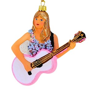 Cody Foster 4.5 Inch Taylor Swift With Guitar Christmas Tree Ornament , Bereavement Taylor Lover Era (1PC) - 1 of 4