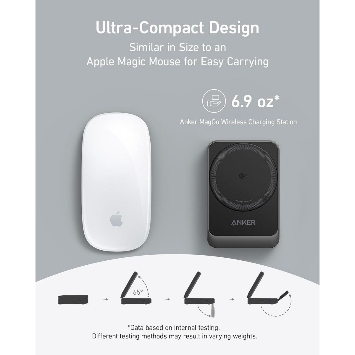 Anker MagSafe Charger Compatible, MagGo 3-in-1 Charging Station, Qi2 Certified - thumbnail 3