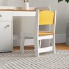 INFURNIC Kids Table Sets Desk and Chair Set with Storage for Arts Crafts and Homework, White, 31.5"*15.3"*23.3" - 3 of 4